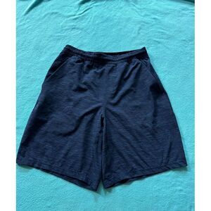 Lululemon Mens‎ Blue Pace Breaker Elastic Waist Zip Pocket Athletic Shorts Sz M